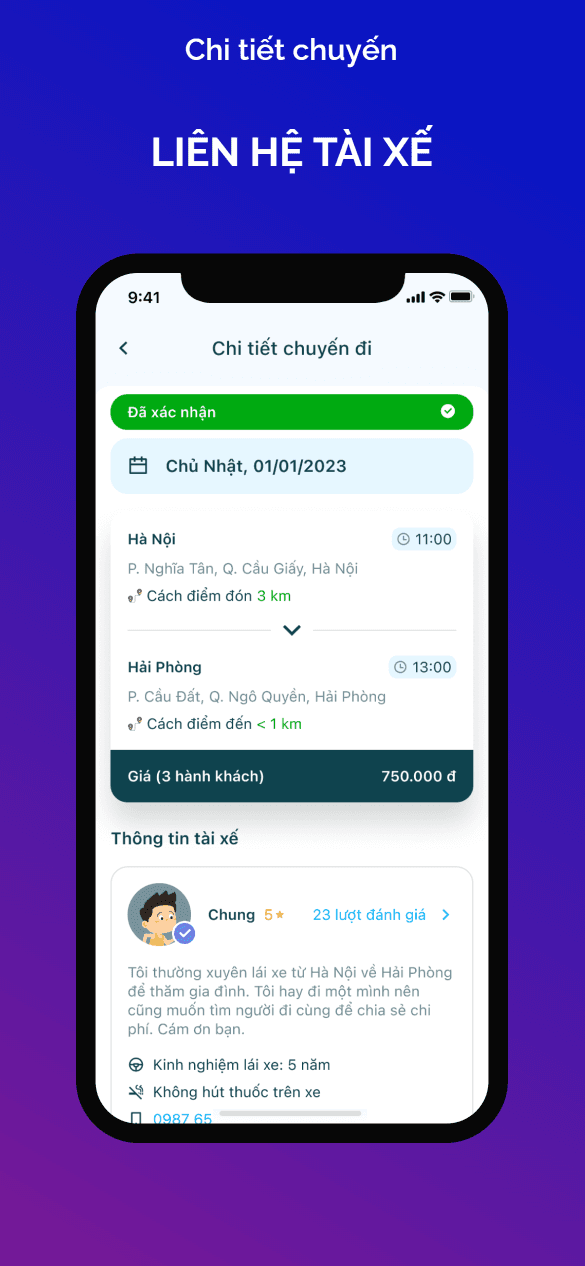 Chi tiết chuyến đi