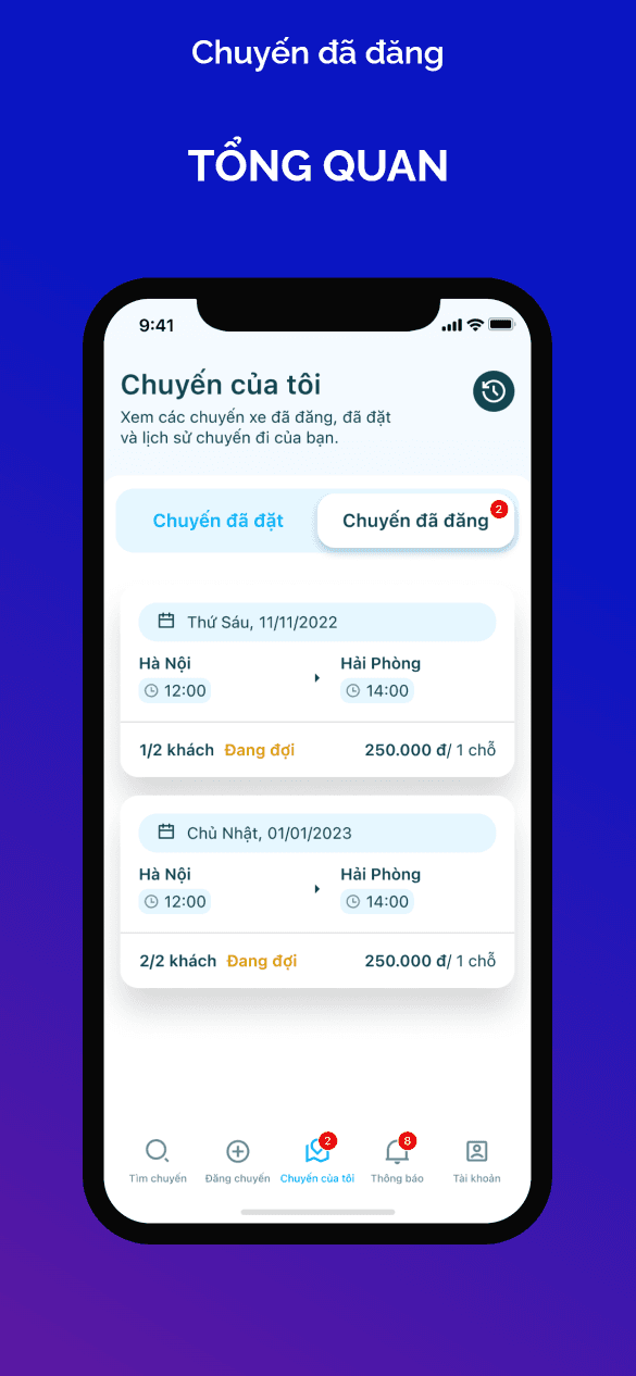 Chuyến đã đăng